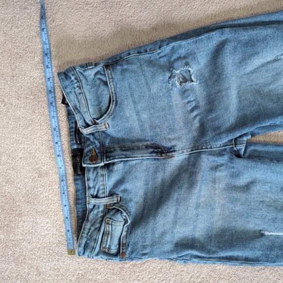 Kendall & Kylie The Icon High Rise Straight Distressed Grunge Punk Jeans 30 - Picture 6 of 9